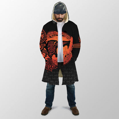 Viking Style Cloak - Fenrir Viking 3D Tattoo - ML A7