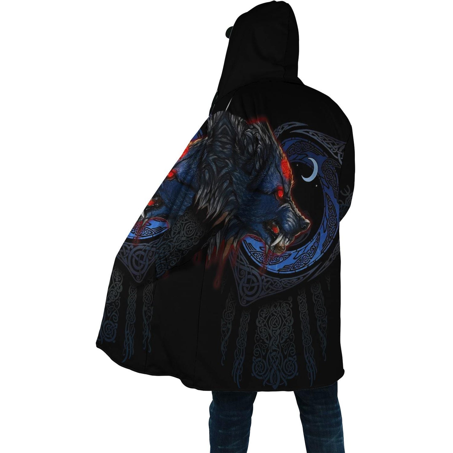 Viking Style Cloak - Fenrir Viking Wolf 3D - ML