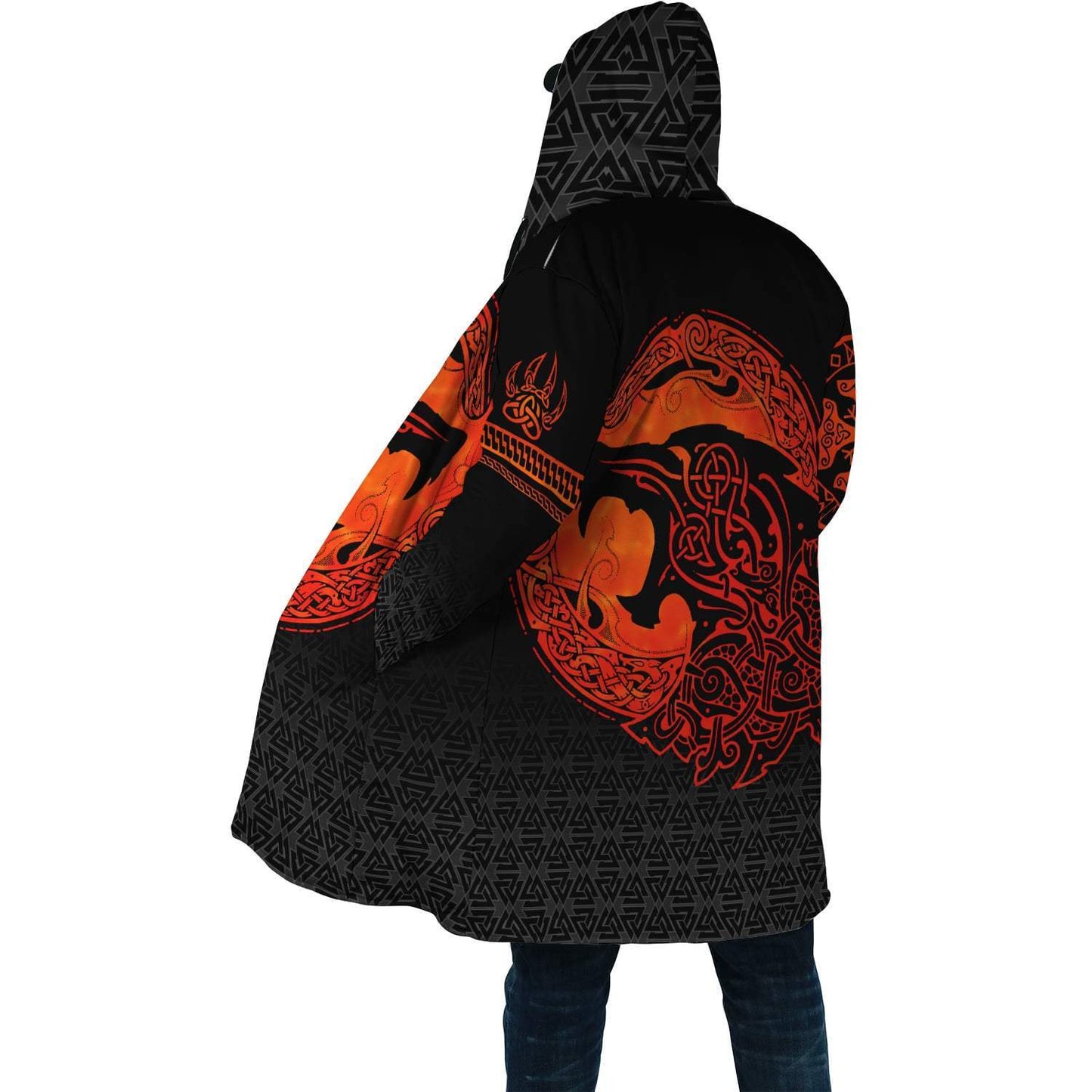 Viking Style Cloak - Fenrir Viking 3D Tattoo - ML A7