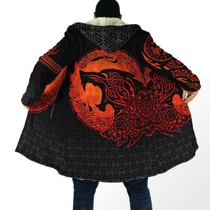 Viking Style Cloak - Fenrir Viking 3D Tattoo - ML A7