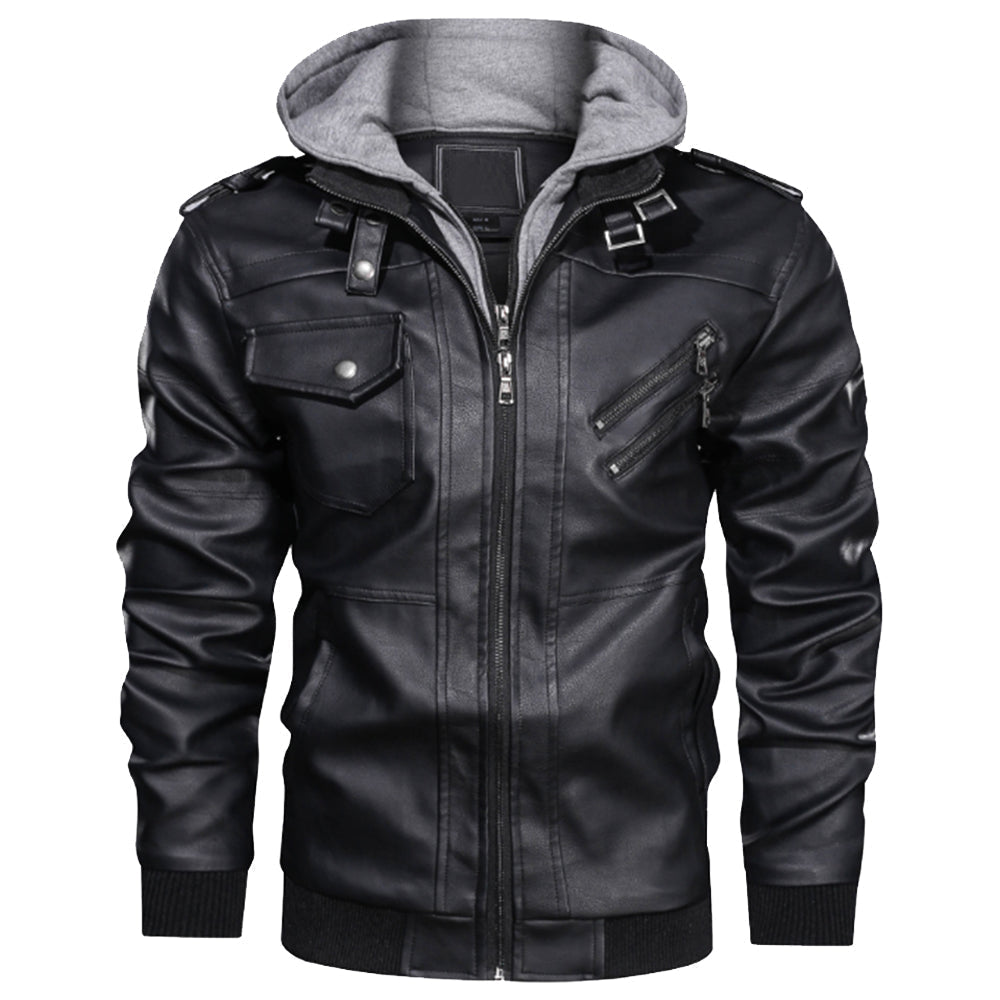 Viking Style - FORGED From Discipline Viking Skull Warrior Graphic Premium Leather Jacket A35