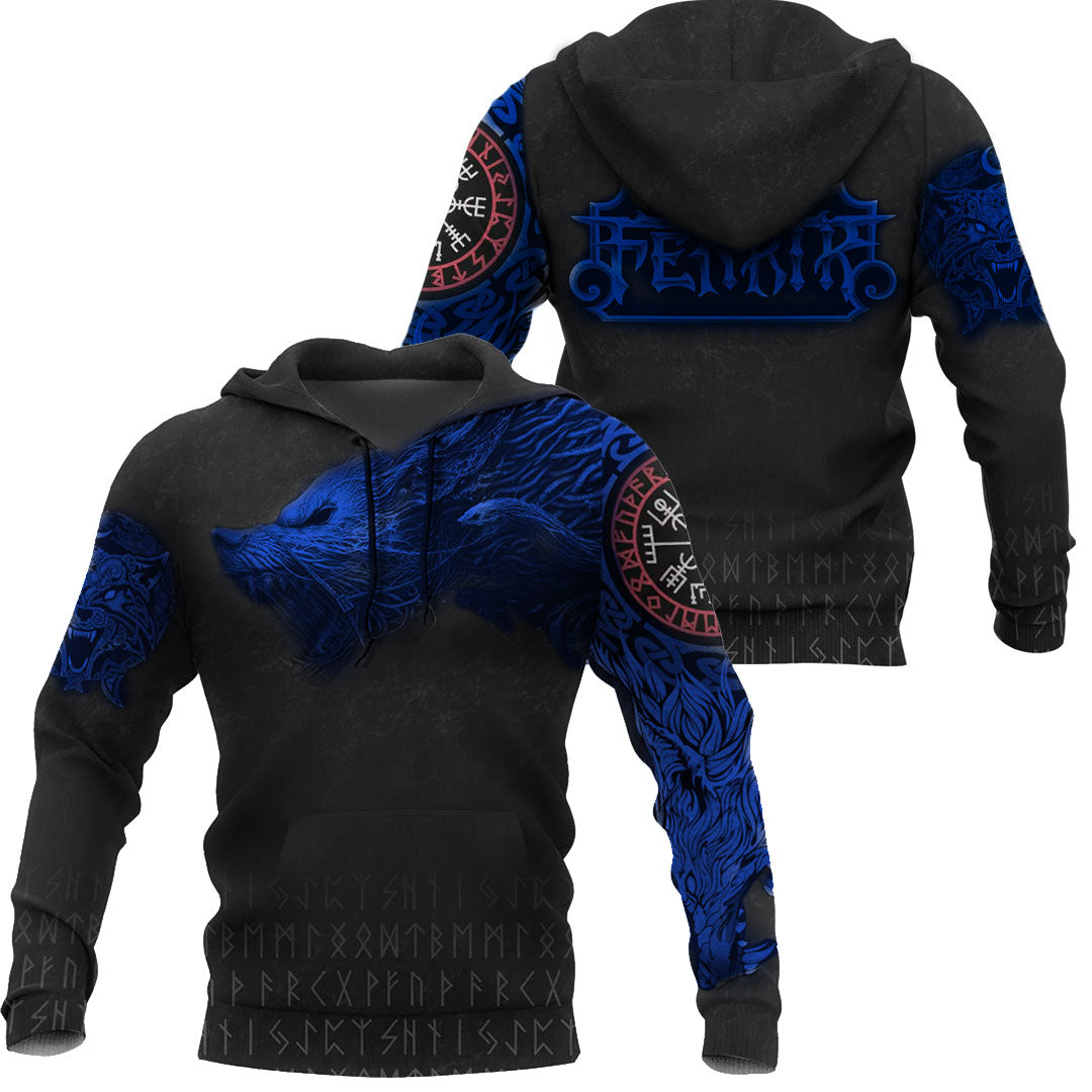 Viking Style Hoodie Fenrir A7