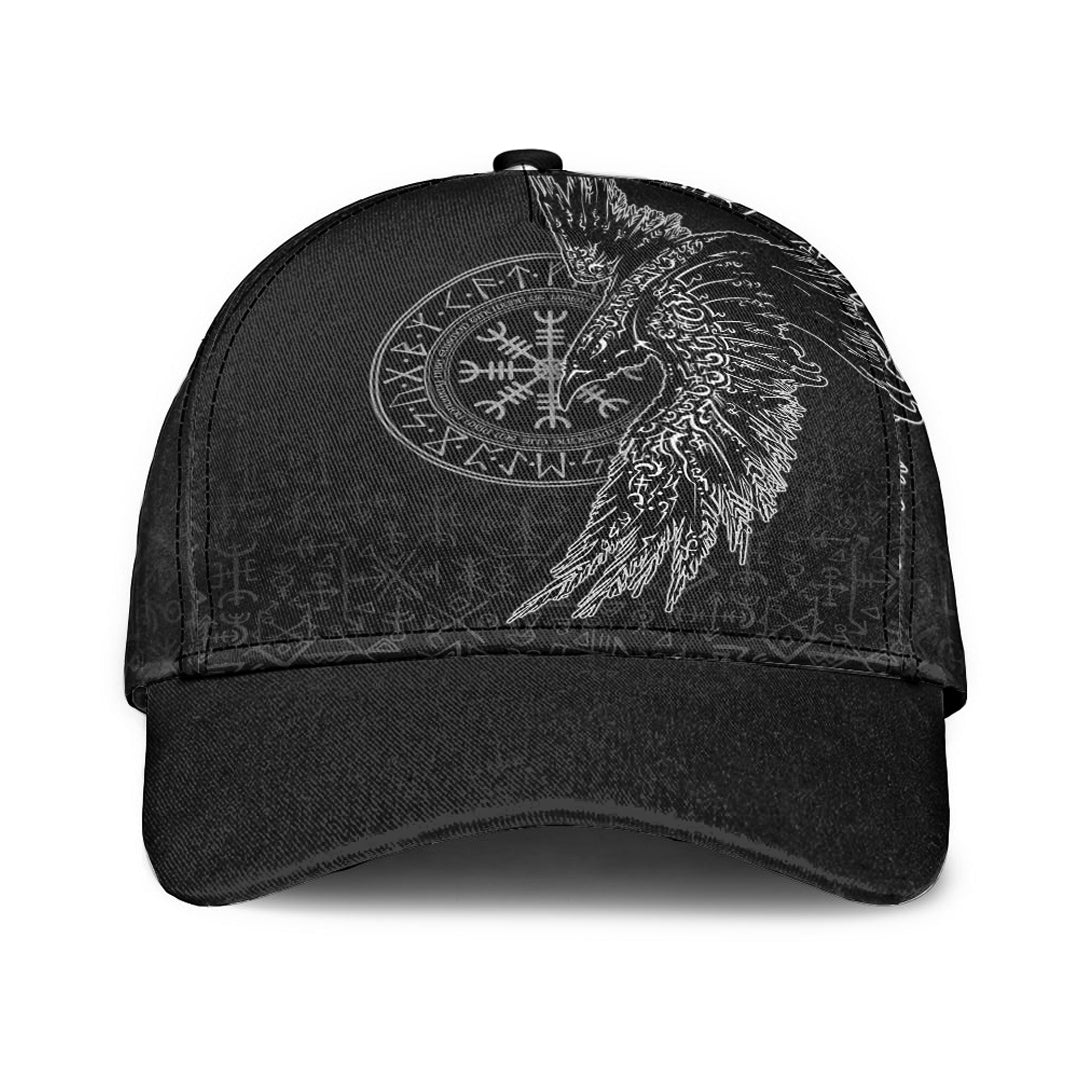 VikingStyle Classic Cap -Raven and Helm of Awe Classic Cap A94