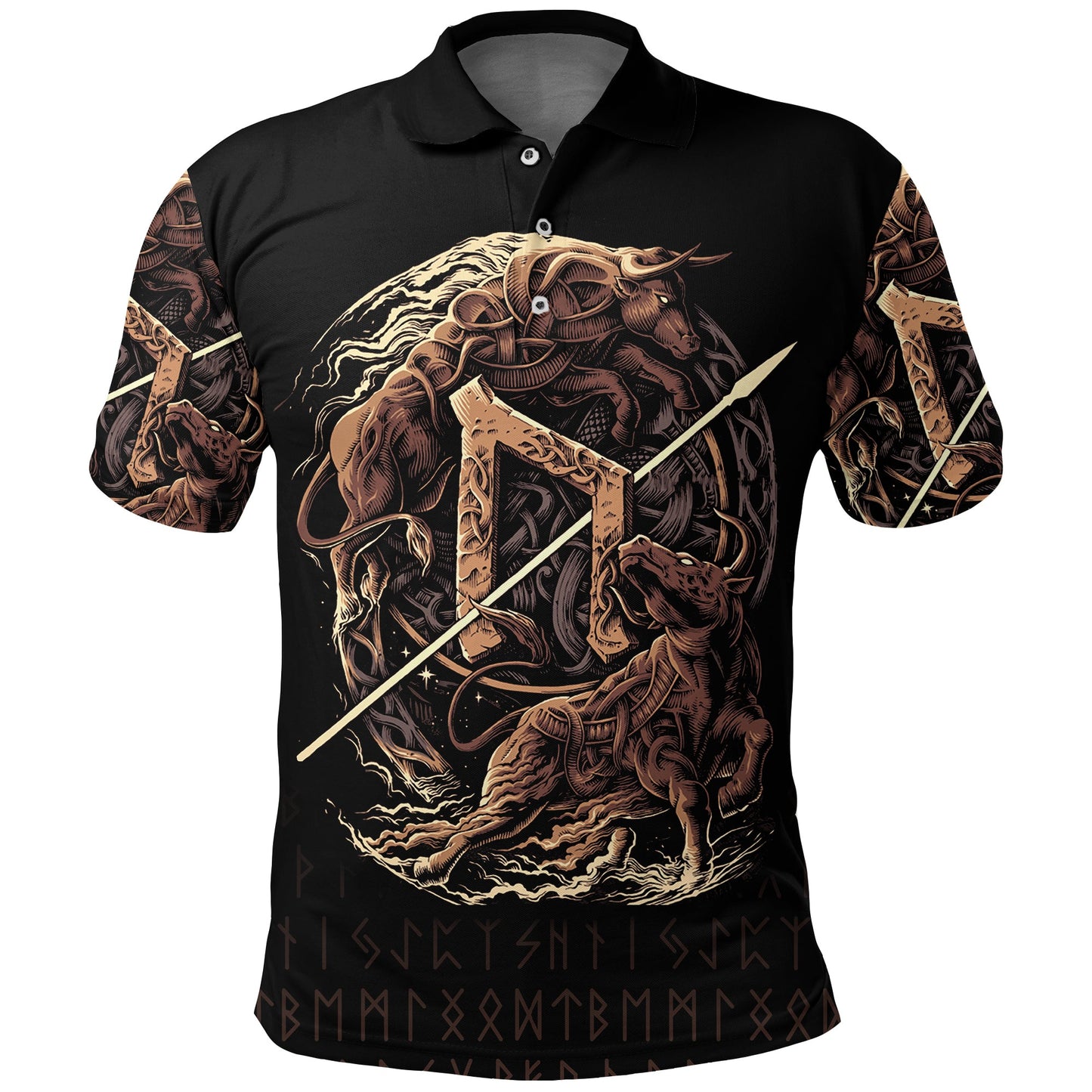 Viking Style Polo Shirt - Uruz Viking A31