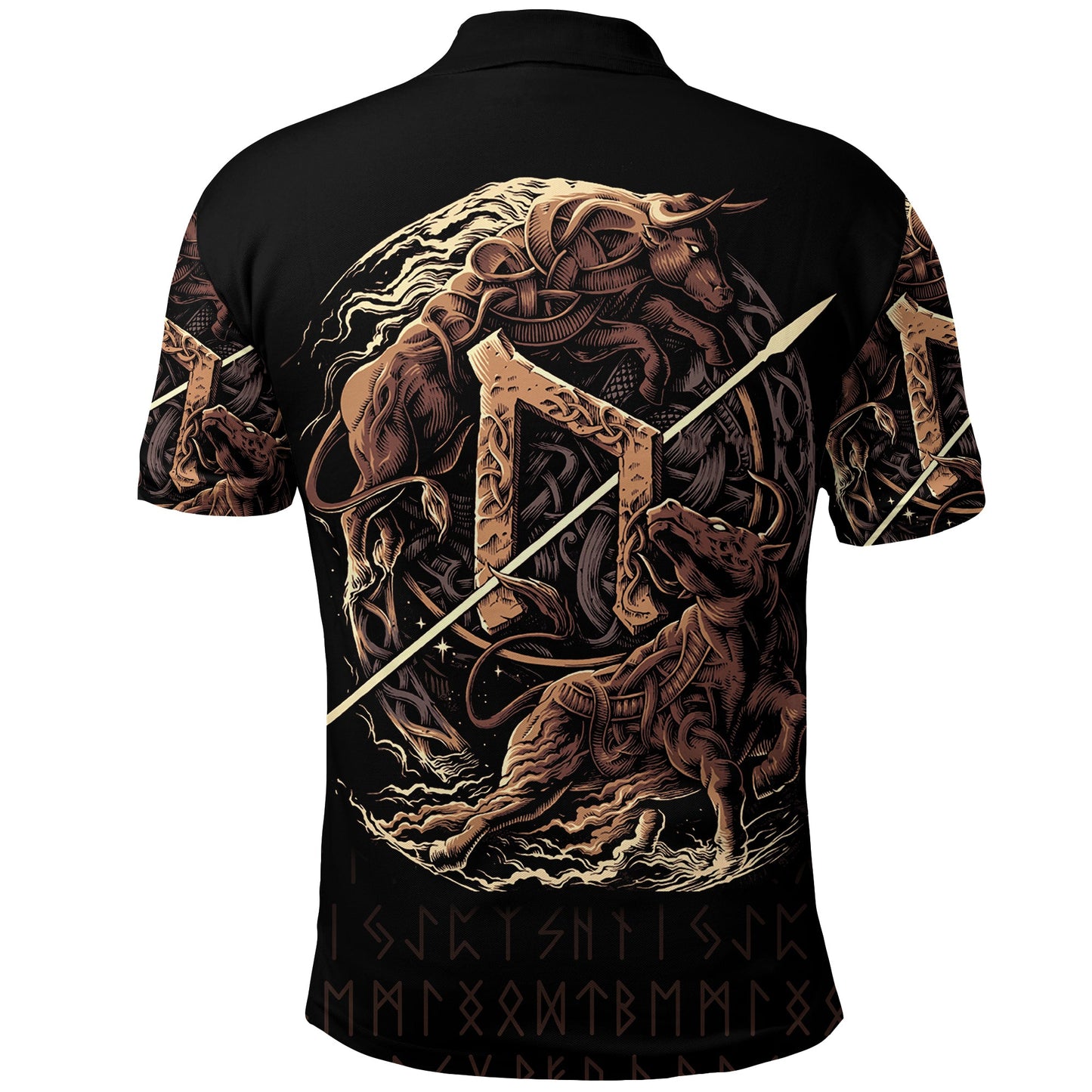 Viking Style Polo Shirt - Uruz Viking A31