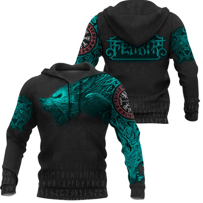 Viking Style Hoodie Fenrir A7