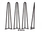 Hairpin Legs 22", 3-Rod, Set/4, Black Powder Coated, Heavy Duty #W5032B4