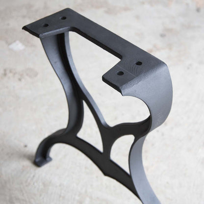 Cast Iron Table Legs For Dining Table, 1 Pair, Brooklyn-Style #CAST01