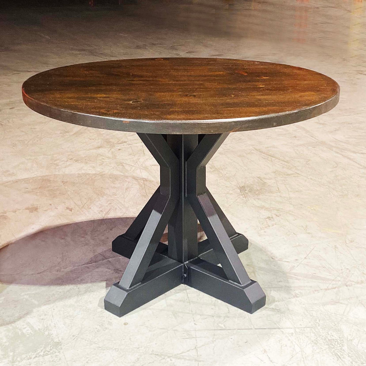 Round Dining Table Legs, 1 Set, Metal Trestle Shape #SS511