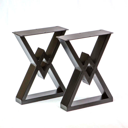 Metal Bench Legs, 1 Pair, Diamond Shape #SS600