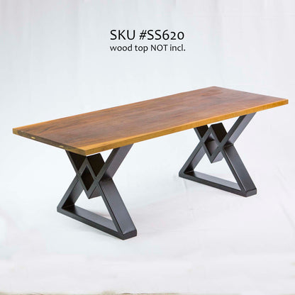 Coffee Table Legs, 1 Pair, Diamond Shape #SS620