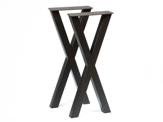 Console Table Legs, 1 Pair, Metal X Shape #W5037B