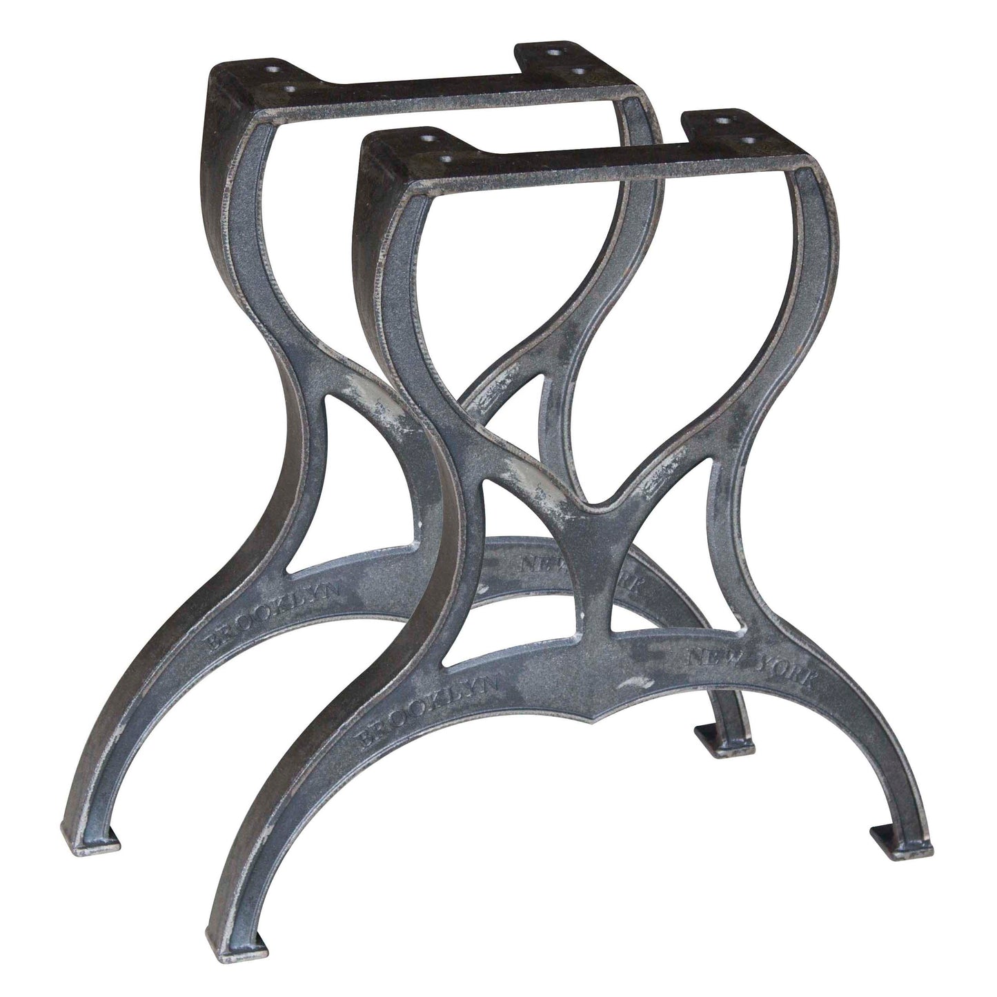 Cast Iron Table Legs For Dining Table, 1 Pair, Brooklyn-Style #CAST01