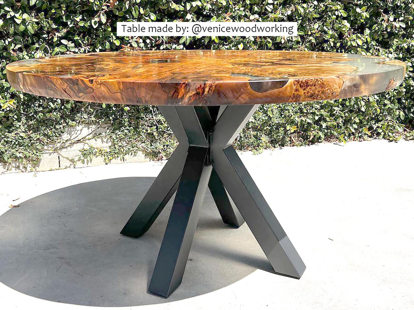 Round Dining Table Legs, 1 Set, Metal Spider Shape #SS1311